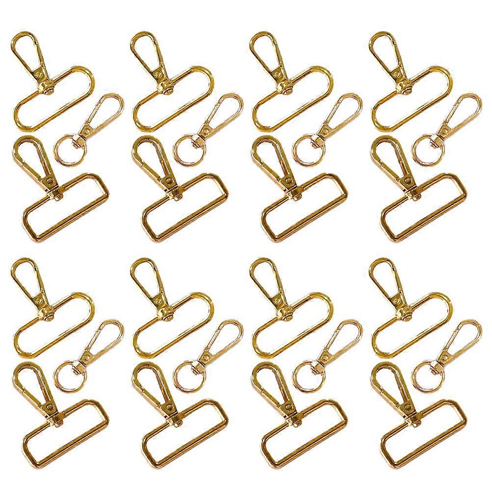 30Pcs Clasp For Handbags Rust Resistant Metal Buckles Perfect For Outdoor Activities Durable Golden Finish