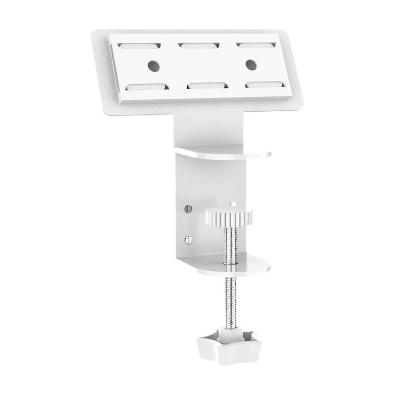 Detachable deskmounted clamp organizer for power strip, white, clamp holder for power strip designed for office desk edge
