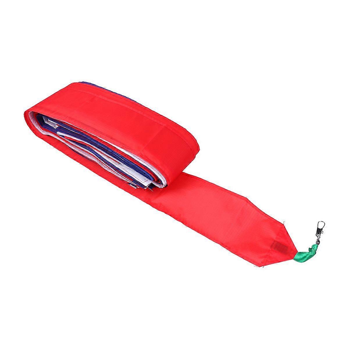 30M pitkä leijapyrstö litteä nauha streamer värikäs kelluva kääntyvä häntä DIY-leijan ripustamiseen (satunnainen kaulanauhan väri)