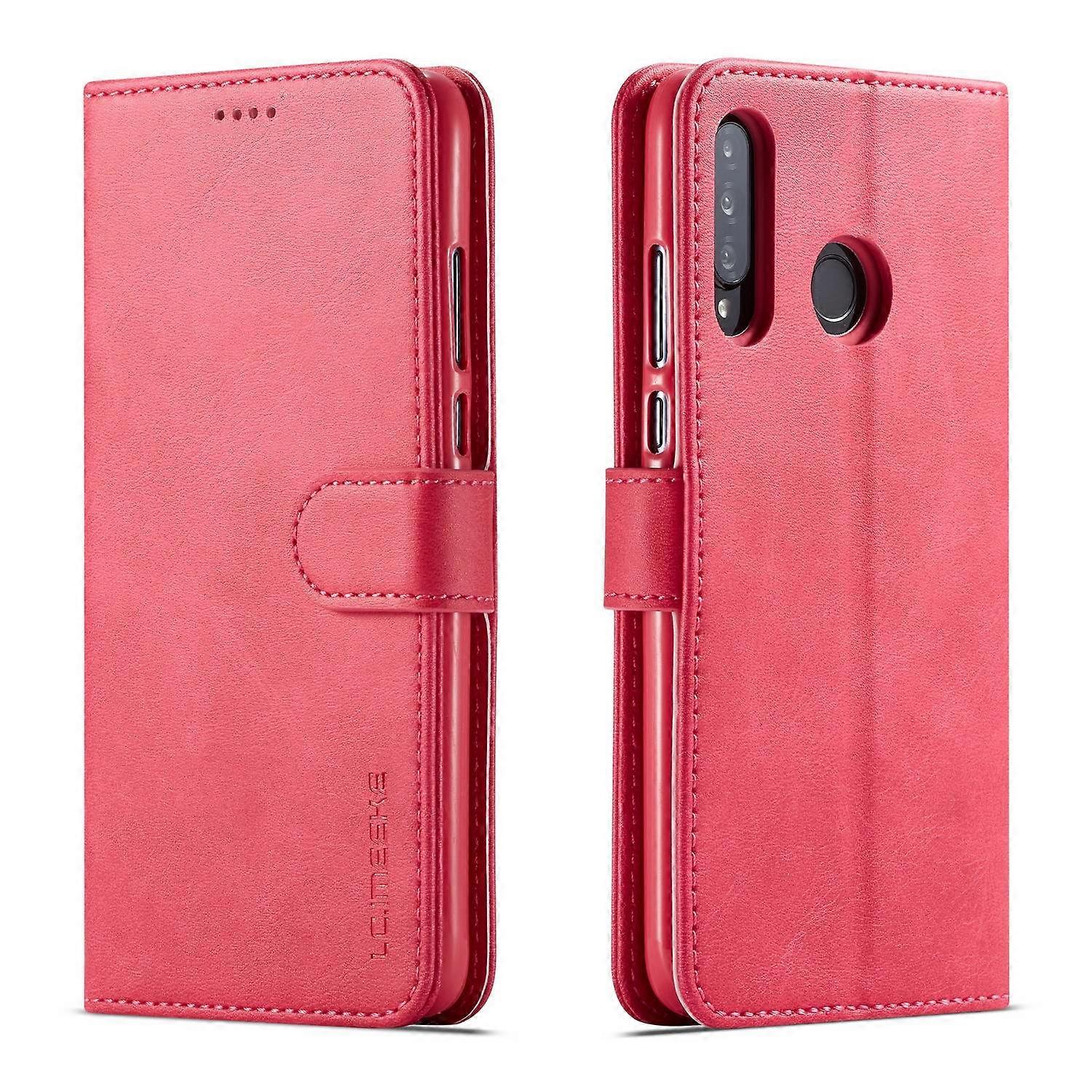 LC.IMEEKE Wallet Lederen Stand Case voor Huawei P30 Lite - Rose