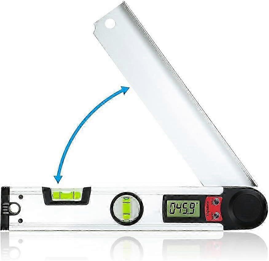 Digital protractor - Digital spirit level 0-230 with LCD display - 300 mm - For woodworking and home use