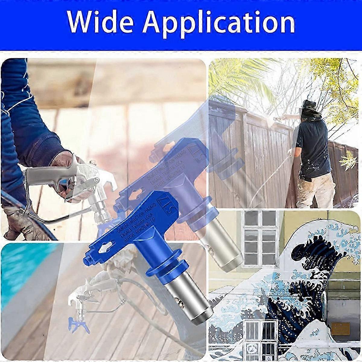 8Pcs Airless Paint Nozzles Set with Reversible Tips for Airless Paint Sprayer - Nozzle Tips for Quality Sprayin