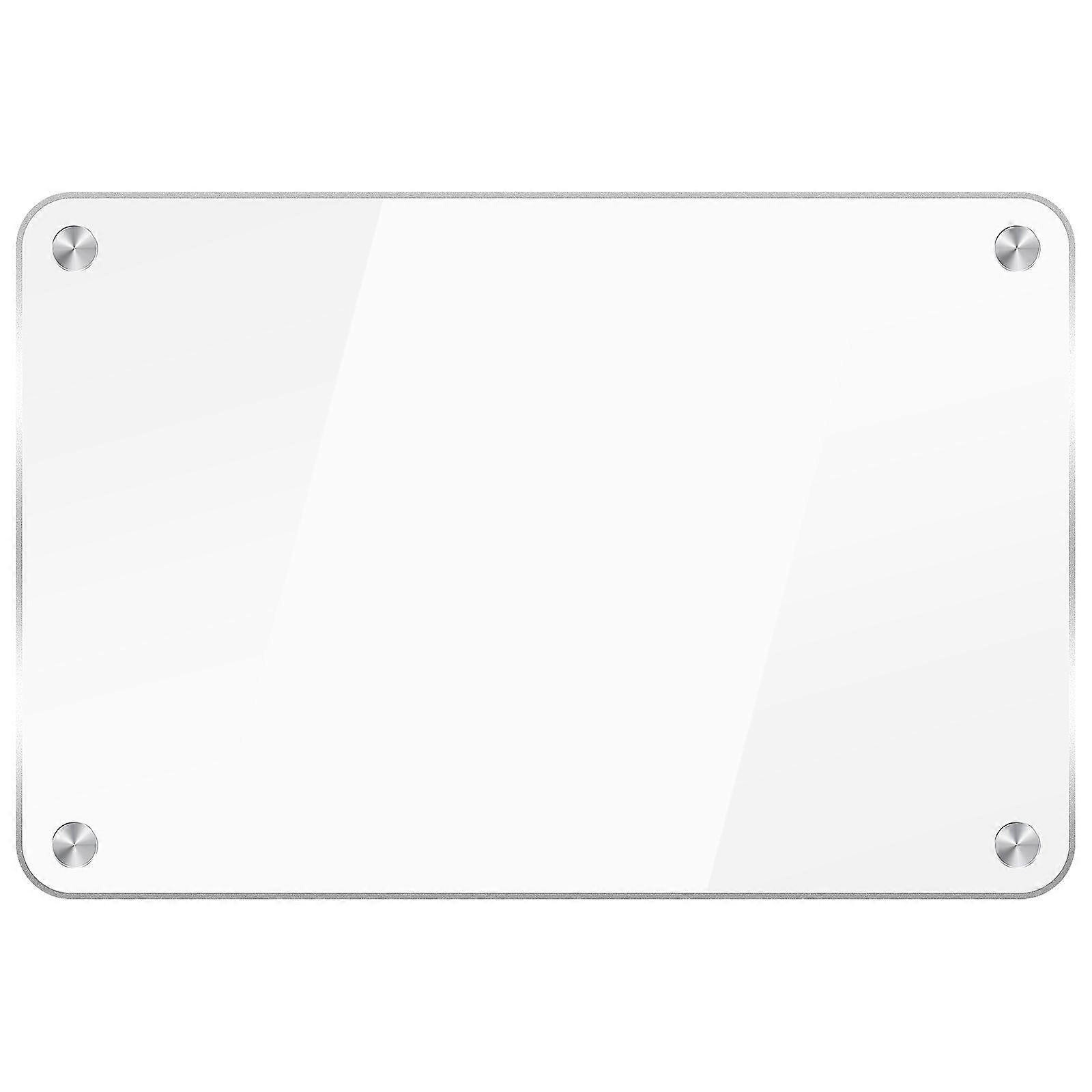 Clear Acrylic Magnetic Dry Erase Board 2Pcs For Office Use 11.8X7.9X0.4In Schedule Planning Pad