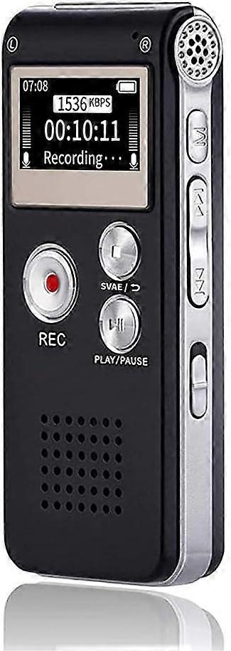 New Digital Voice Recorder 8/16/32GB Recorder for Lecture Playback - USB Rechargeable Voice Recorder Upgraded Small Cassette Recorder