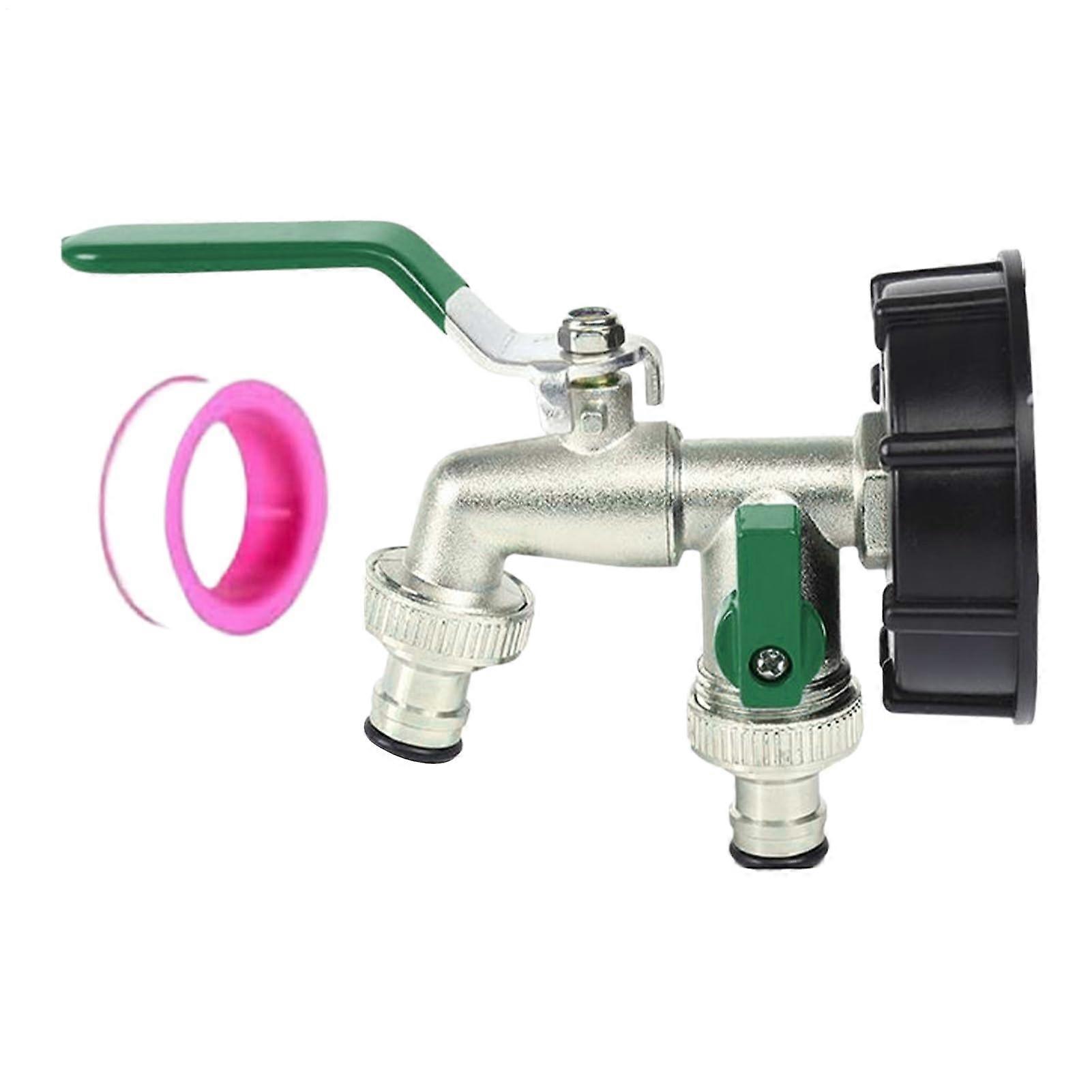 Garden Hose Splitter 2 Way Robust Irrigation System with Faucet Adapter for Lawn Agriculture and Greenhouse Use