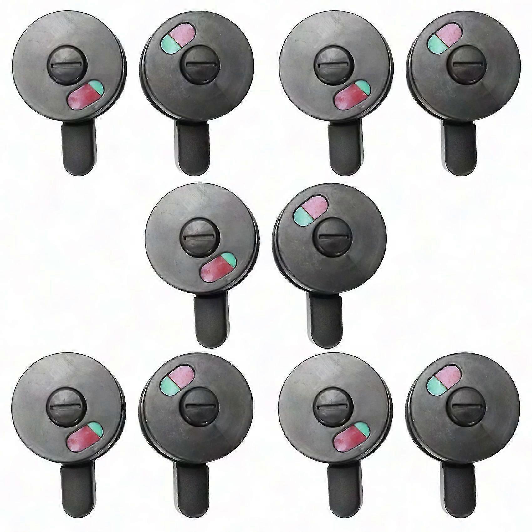 10Pcs Public Restroom Door Lock with Rotating Red Green Indicator Knob
