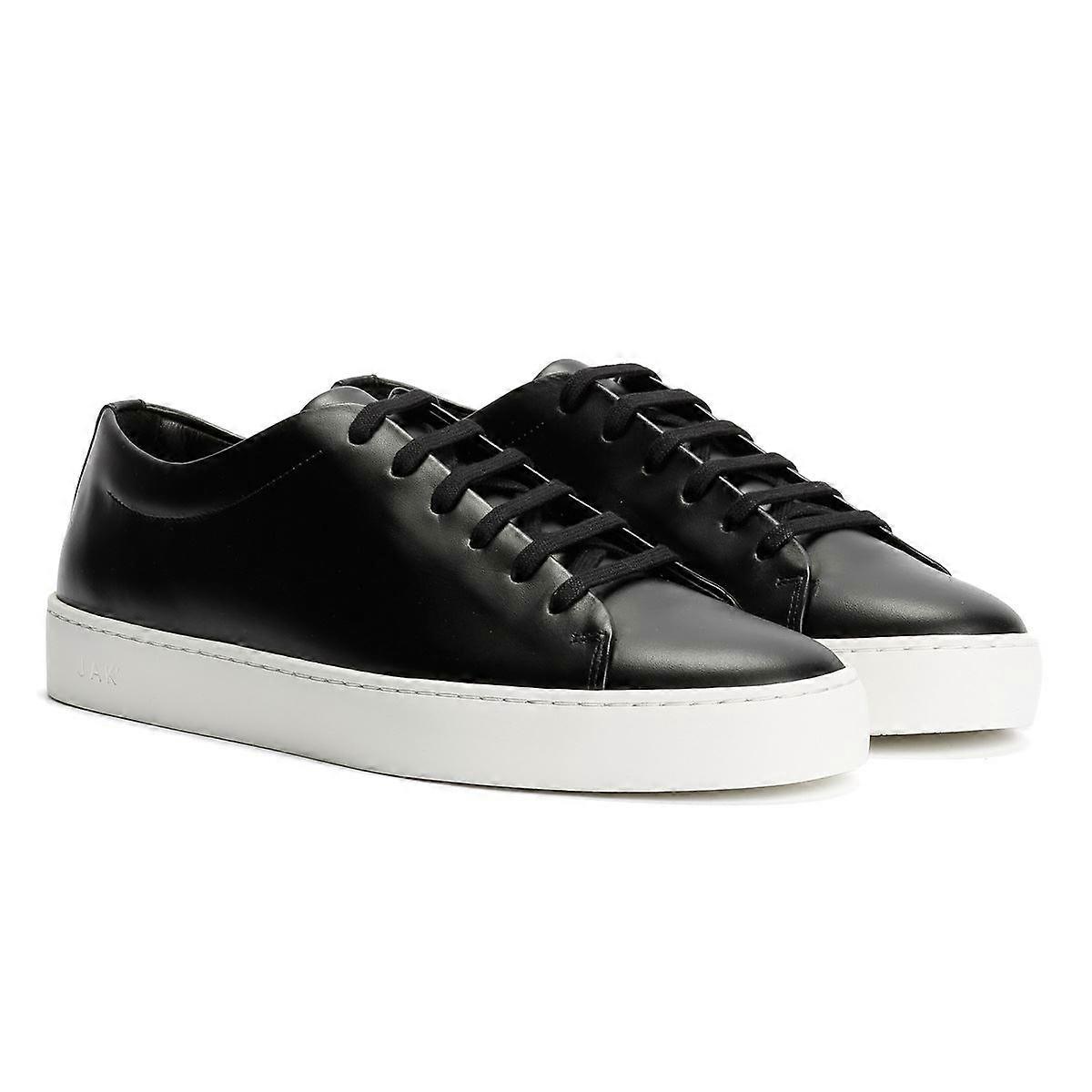 JAK Royal Leather Men's Black Trainers