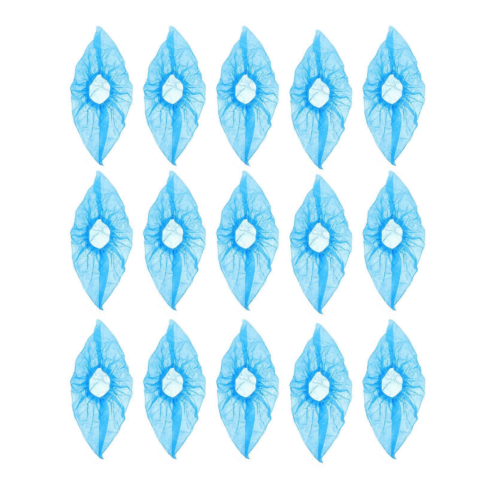 غطاء الحذاء الجوارب الأحذية التي يمكن التخلص منها غطاء الفندق الأزرق غير المنسوجة المواد حماية الأحذية 100 قطعة