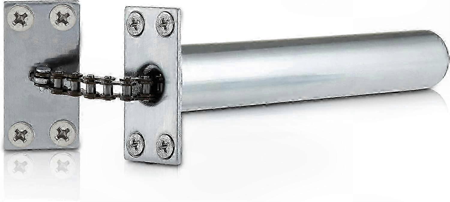 Soft Close Automatic Door Closer for Interior Use - Concealed Mechanism with Satin Chrome Finish