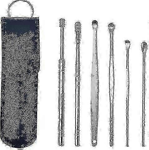 6pcs Innovative Spring Ear Wax Cleaner Tool Set,ear Curette Ear Wax...