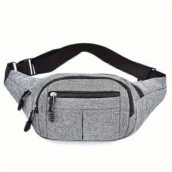 Unisex waist bag with adjustable shoulder straps and large capacity for multiple scenarios