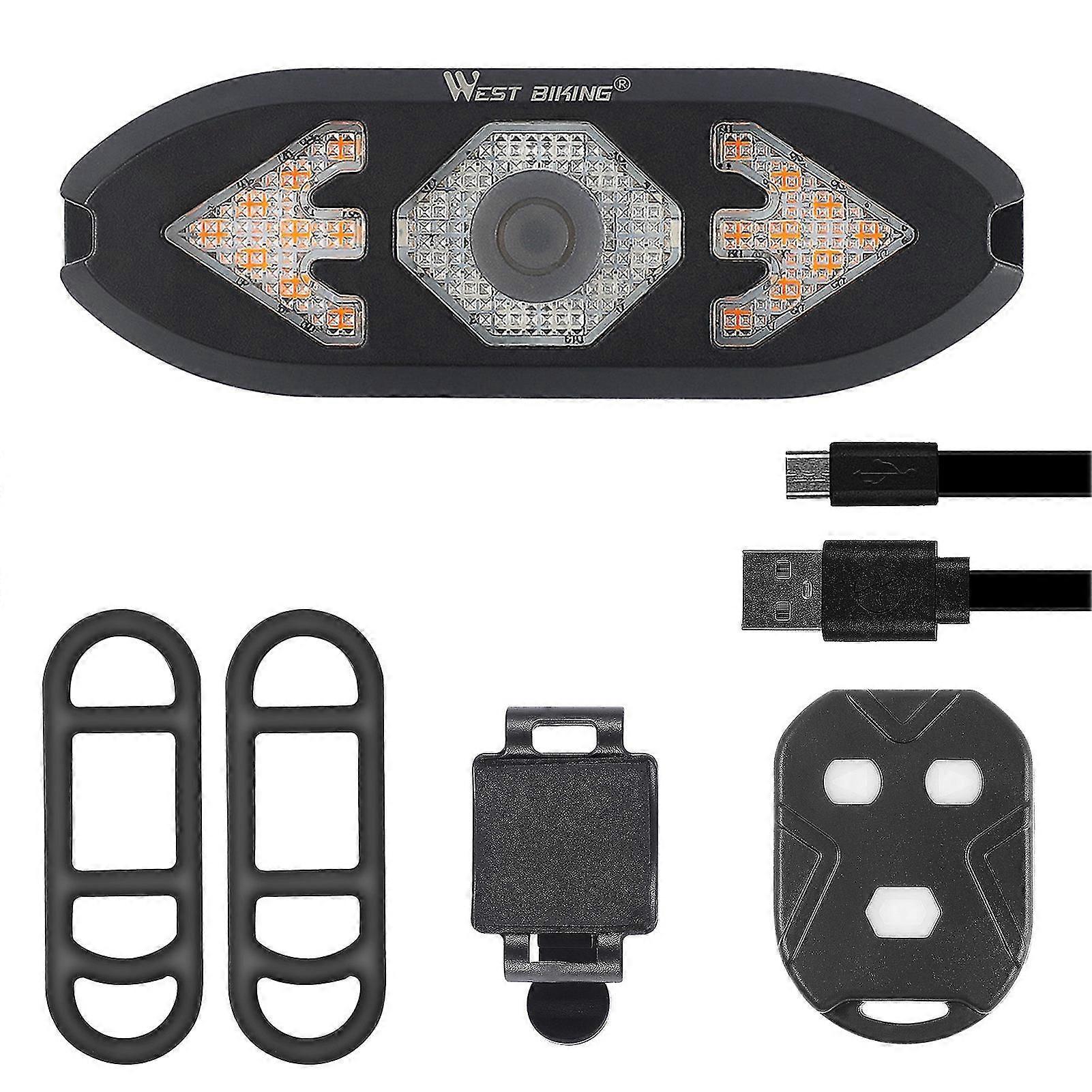 Usb Bicycle Rear Light Turn Signal Light With Horn Bike Accessories
