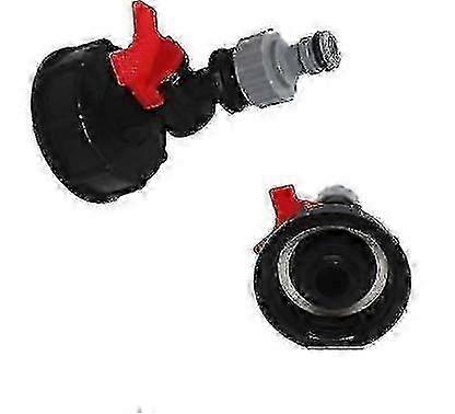 Faucet for 1000L IBC water tank with S60x6 adapter valve 3/4