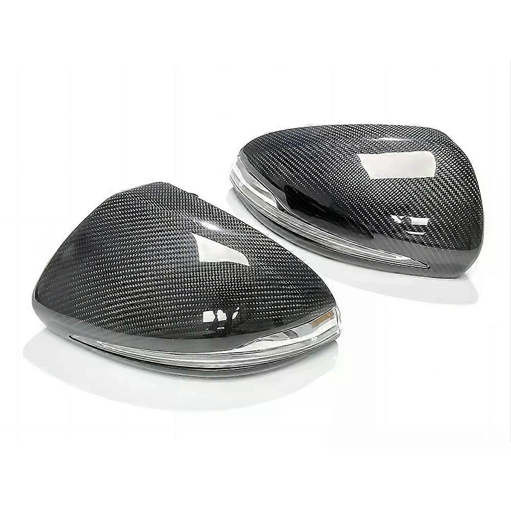Apply Replacement Rearview Side Mirror Covers Cap For Mercedes Benz W205 W213 C238 X253 C E GLC Class OEM Real Carbon Fiber Shell