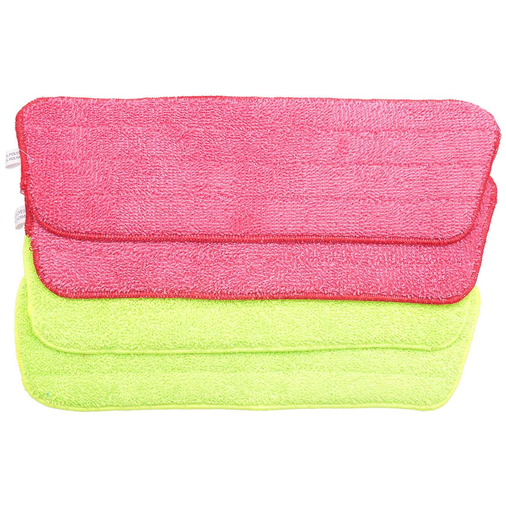 4 stk spraymopp erstatningsputer vaskbar påfyll mikrofiber våt / renseri gjenbrukbar, rengjøring supp