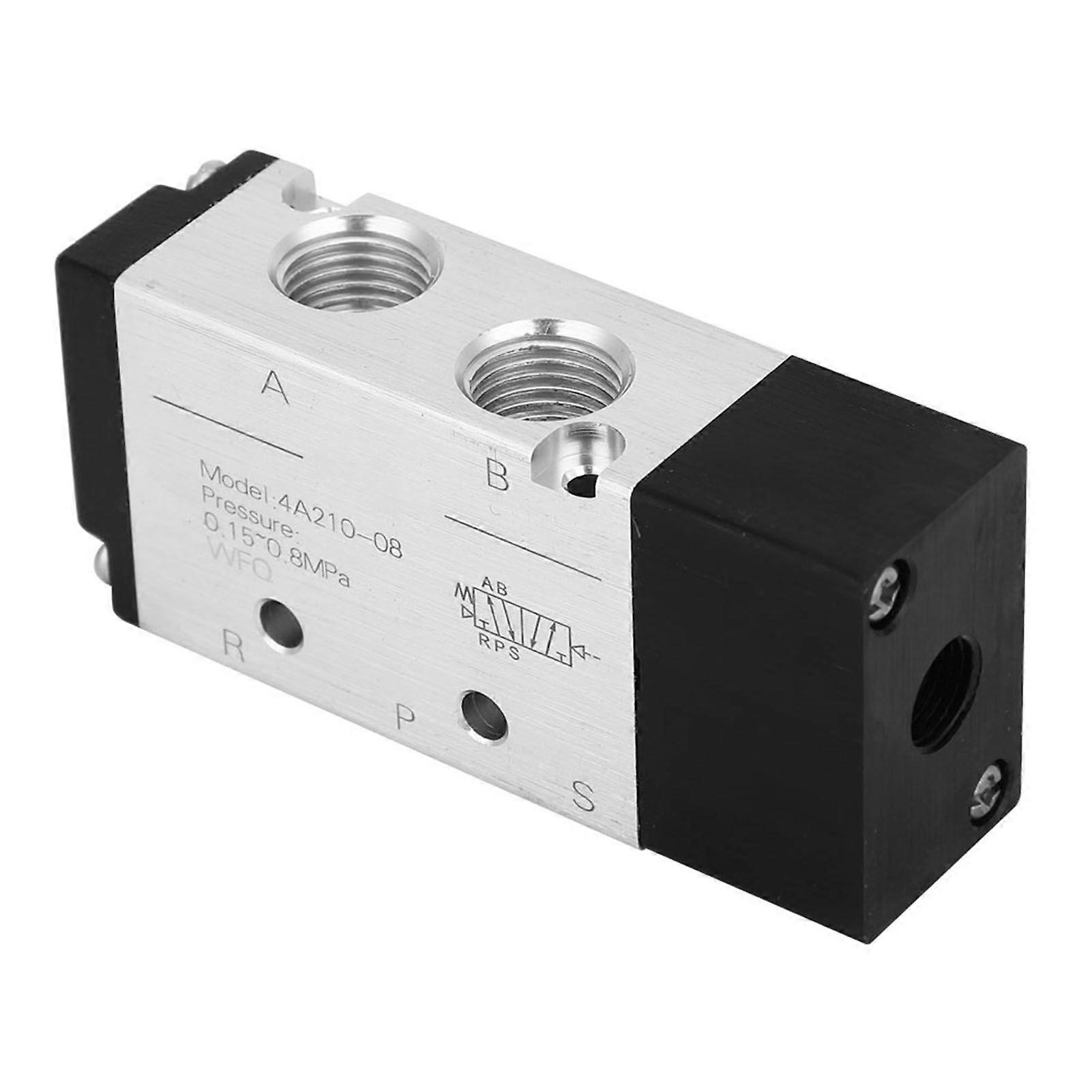 High Quality 4A210-08 2 Position 5 Way Pneumatic Air ValveInlet/Outlet PT1/4in