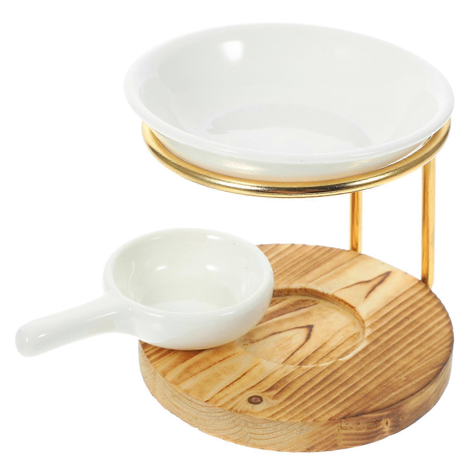 Ceramic Wax Melt Warmer Essential Oil Burner for Home 2Sets