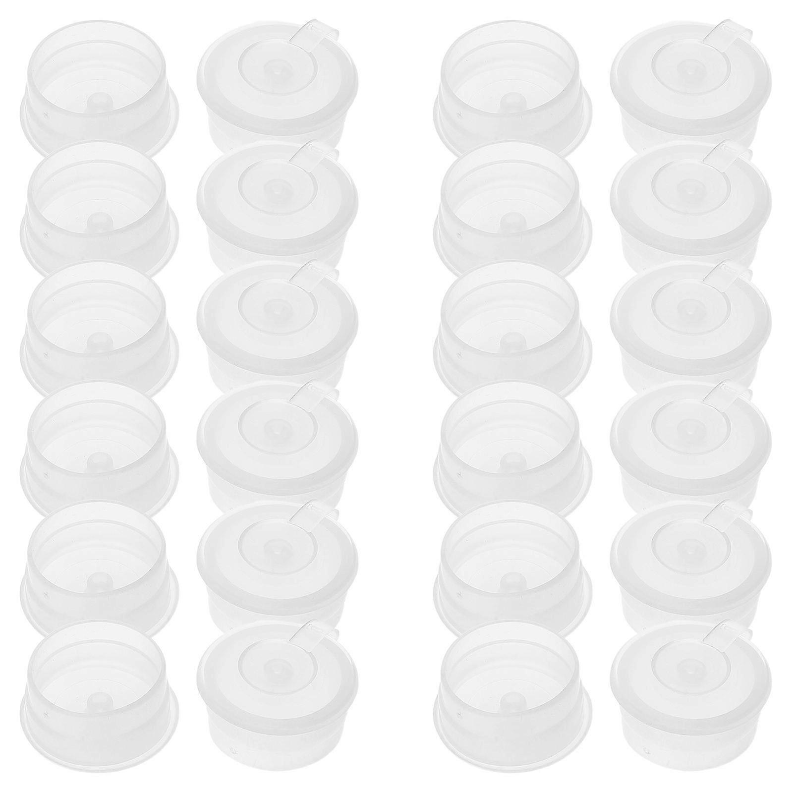 White Condiment Bottle Lid for Kitchen Sauce Bottles with 100Pcs Caps