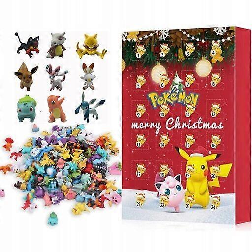 Children's Advent Calendar Pokémon Figurines, Red