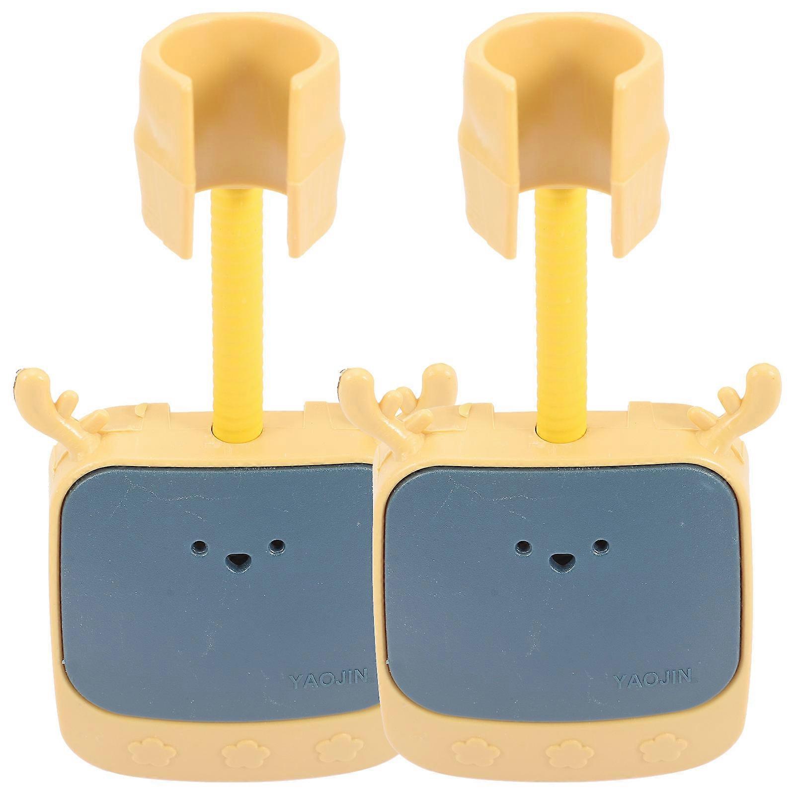 Shower Head Holder Adjustable Handheld Shower Head Bracket 2Pcs for Bathroom