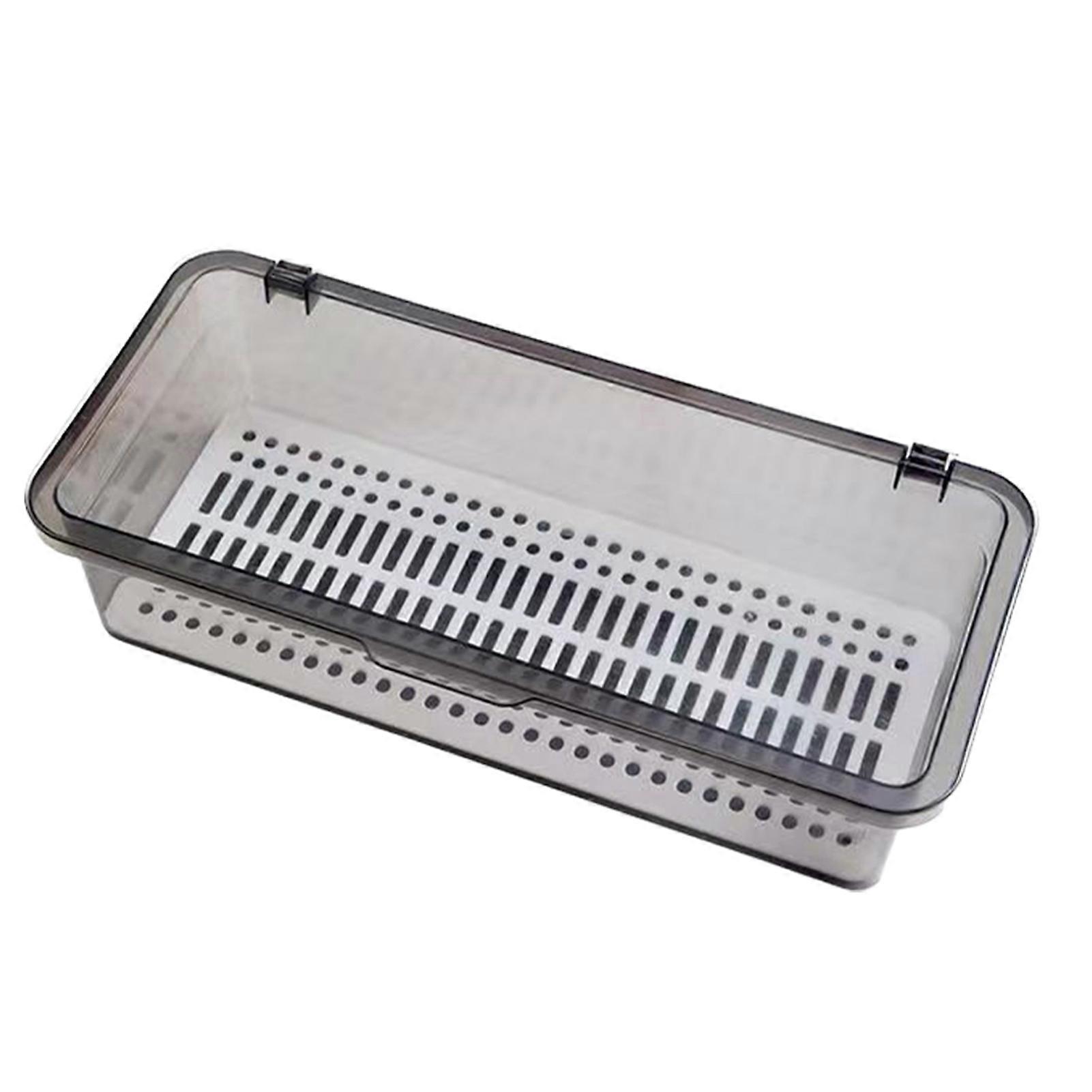 Tableware Storage Box With Lid Convenient And Multi-functional Storage Solution Chopsticks Box Gray