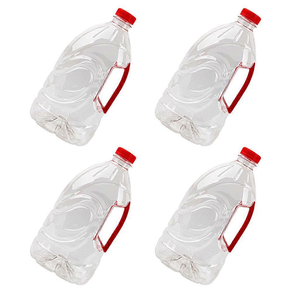 Transparent Plastic Bottle Water Storage Container for Storage 4Pcs Buckets