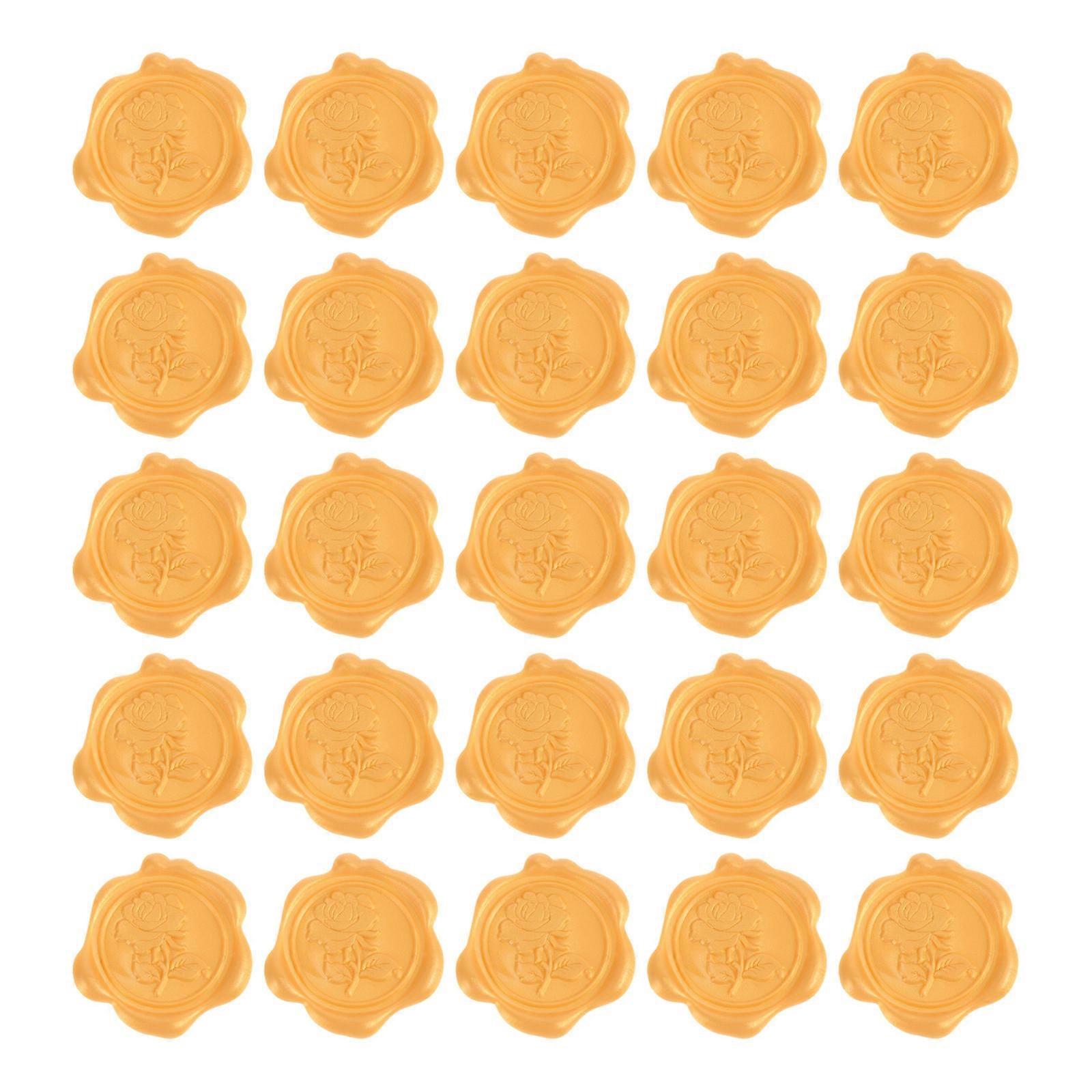 Lacquer Seal Sticker for Envelope Sealing 50Pcs Self-Adhesive Wax