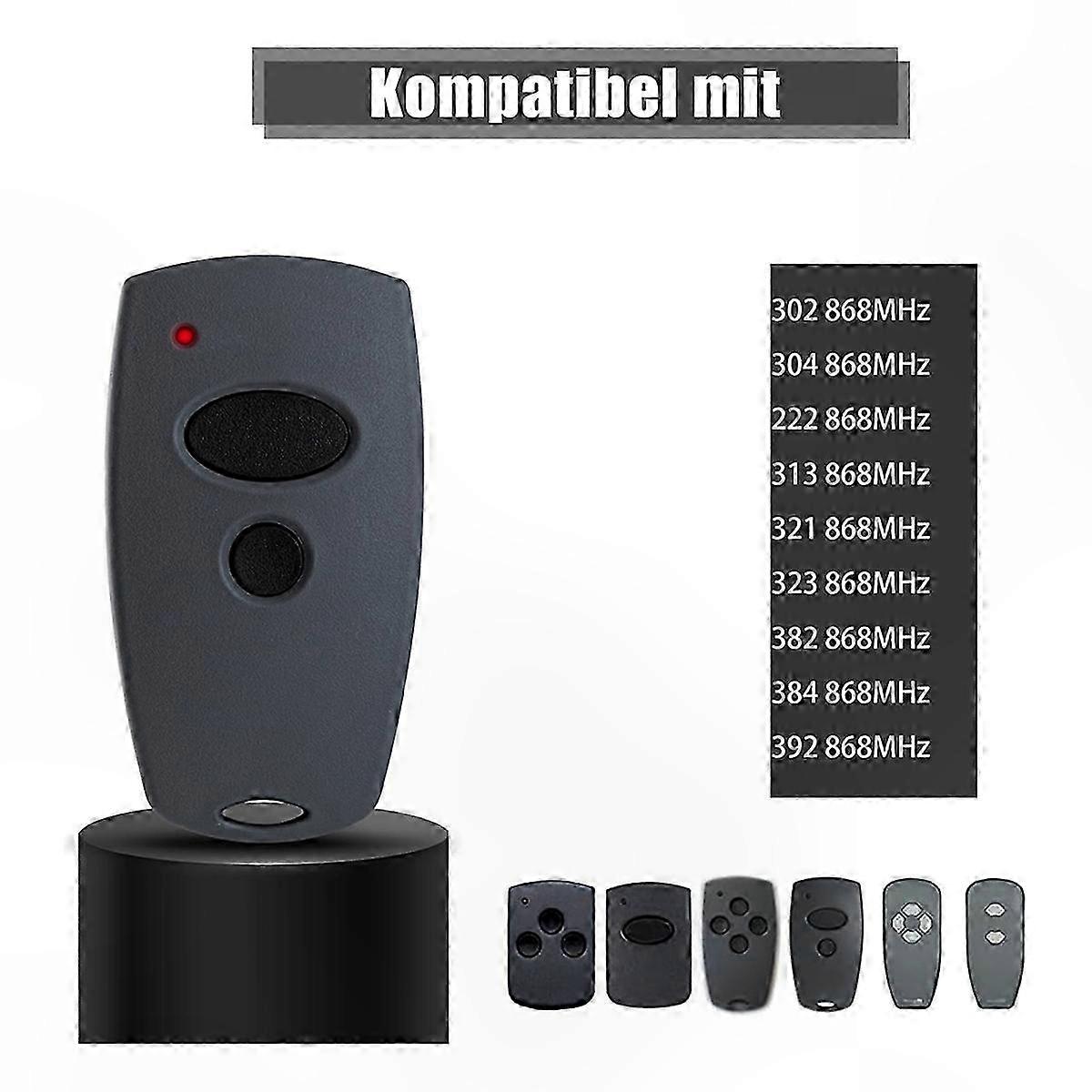 2pcs 868.3 MHz Garage Door Remote Replacement Hand Transmitter for Compatible Systems
