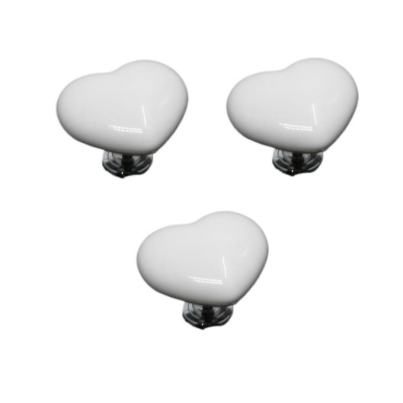 3x Bright Heart And Fish Shaped Knob For Cabinet Drawer Cabinet Handle Drawer Knob Furniture Durable