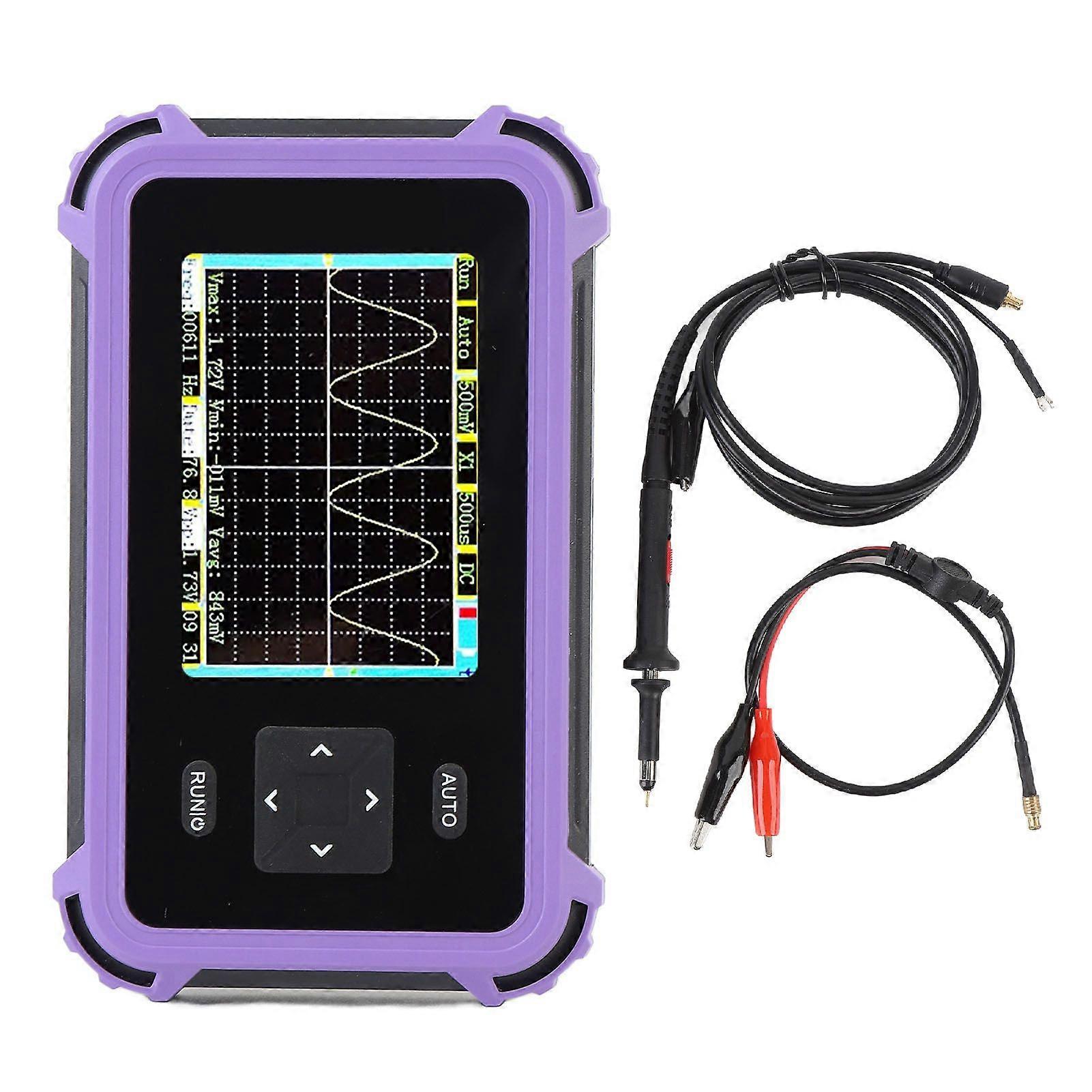 Handheld Digital Oscilloscope 1Mhz Bandwidth 8.33MSa/s 800VPP 2.8in Screen Portable Oscilloscope