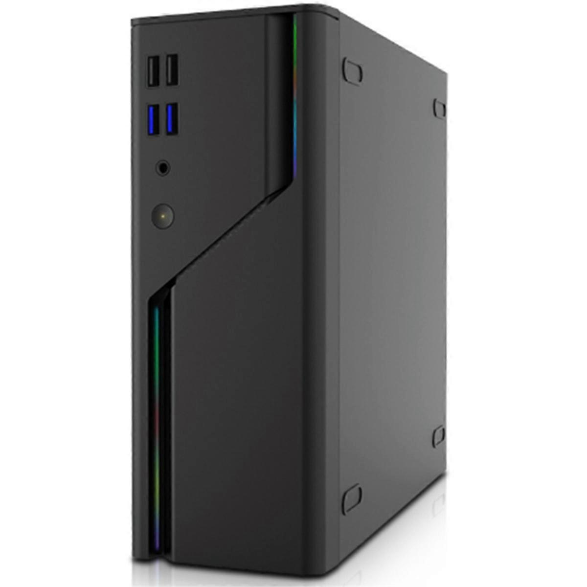 A09R Mini Computer Desktop Empty Chassis 5V ARGB Panel 4USB Support Small 1U Power Supply Itx Main Board