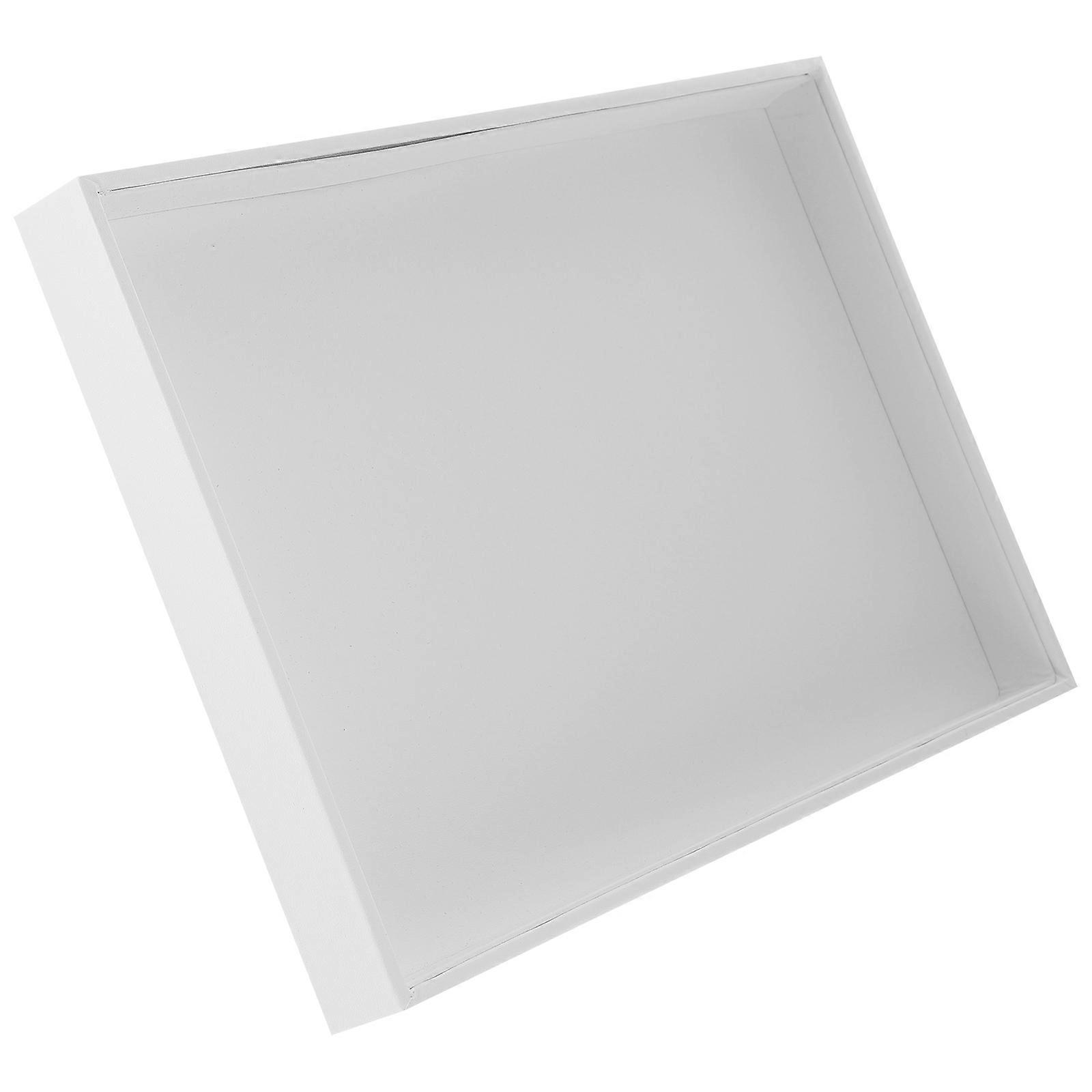 Jewelry Tray PU Stackable Organizer for Rings Earrings 4Pcs Set