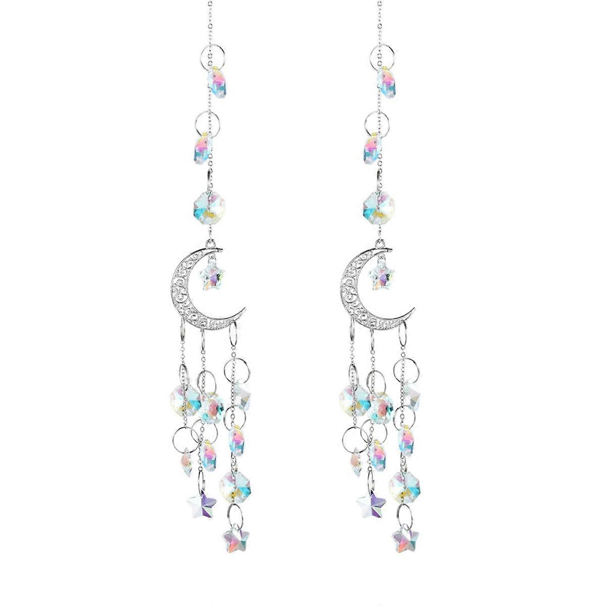 Crystal Sun Catcher Small Hanging Sun Catcher Pendant silver