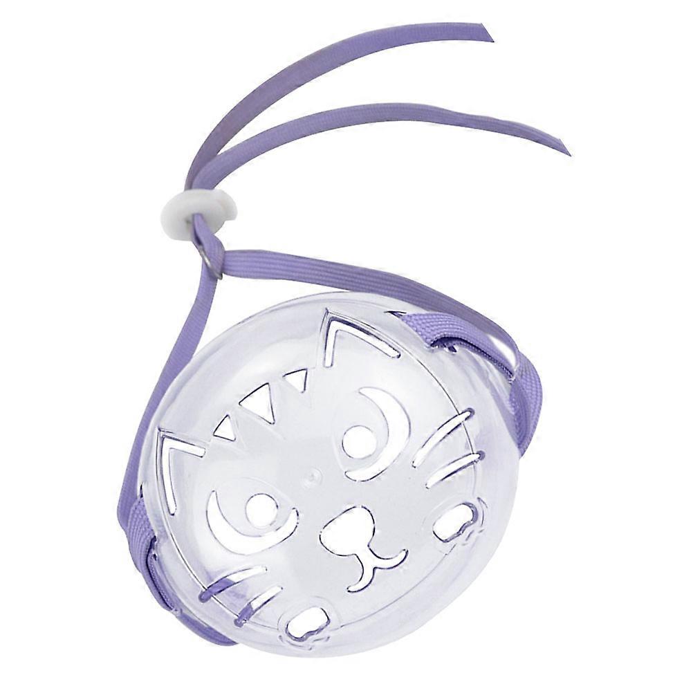 Convenient Purple Cat Muzzle 3Pcs for Professional Kitten Grooming