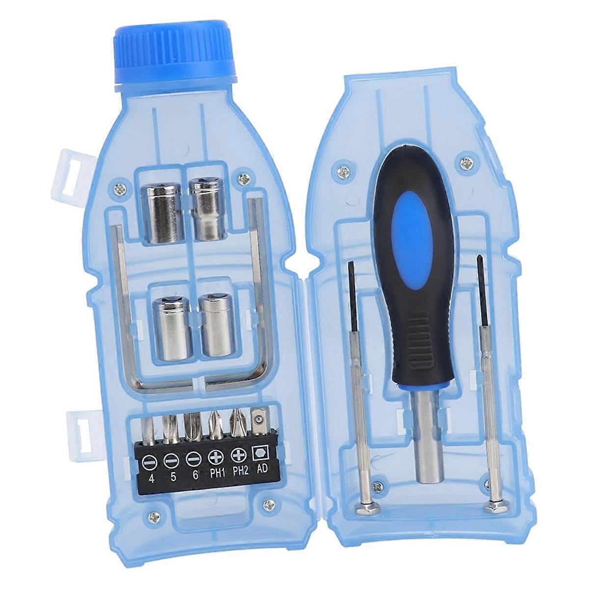 1set Bottle-Design Screwdriver Tool Set Hand Tool Kit for Use Comfortable Design for Professional Re