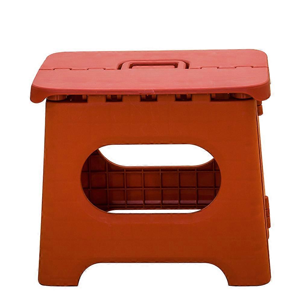 Portable Foldable Taboret For Children And Adults Bathroom And Office Use Red 26X22Cm Load-Bearing 1Pack