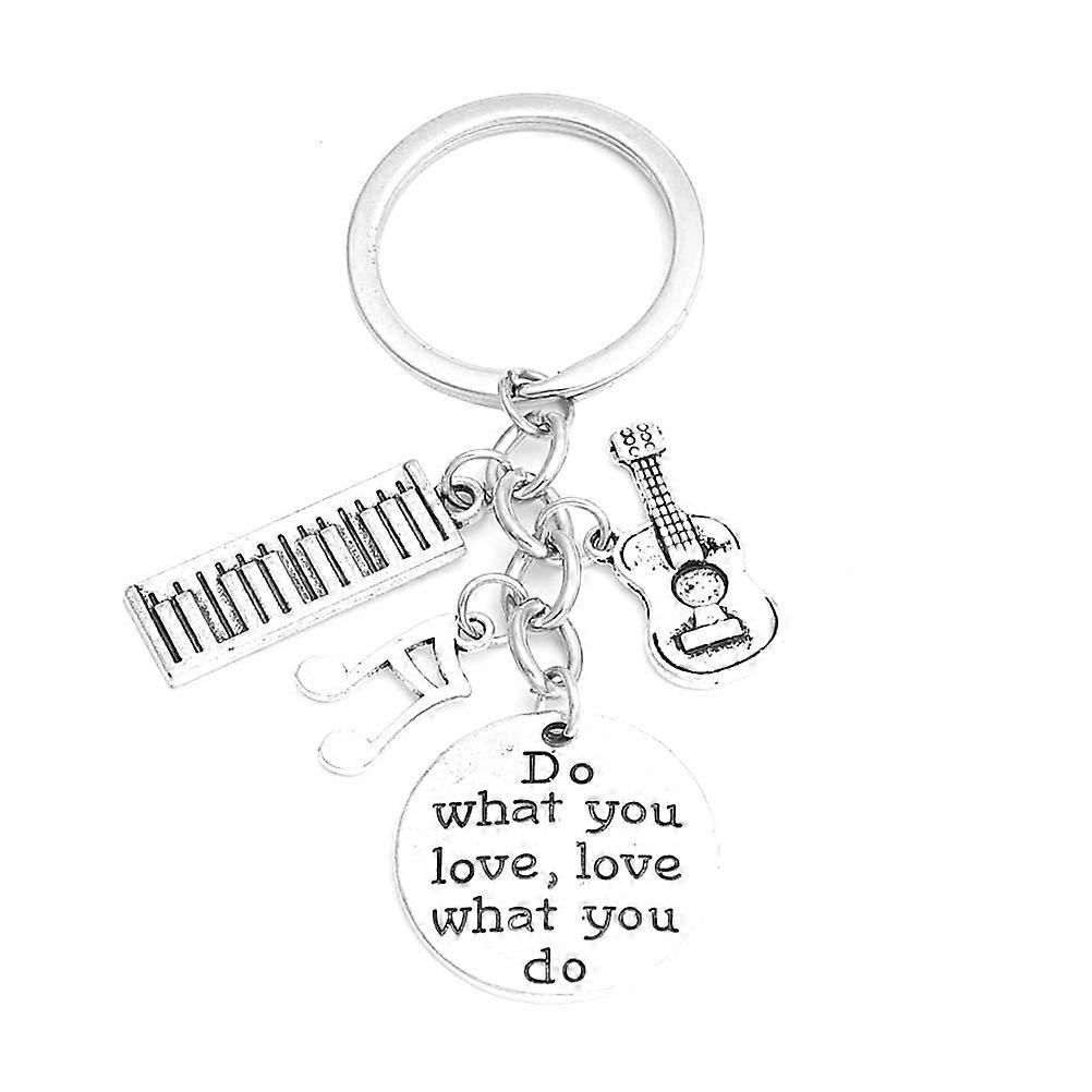 Creative Pendant Music Key Chain Pendants for Decorations 3Pcs