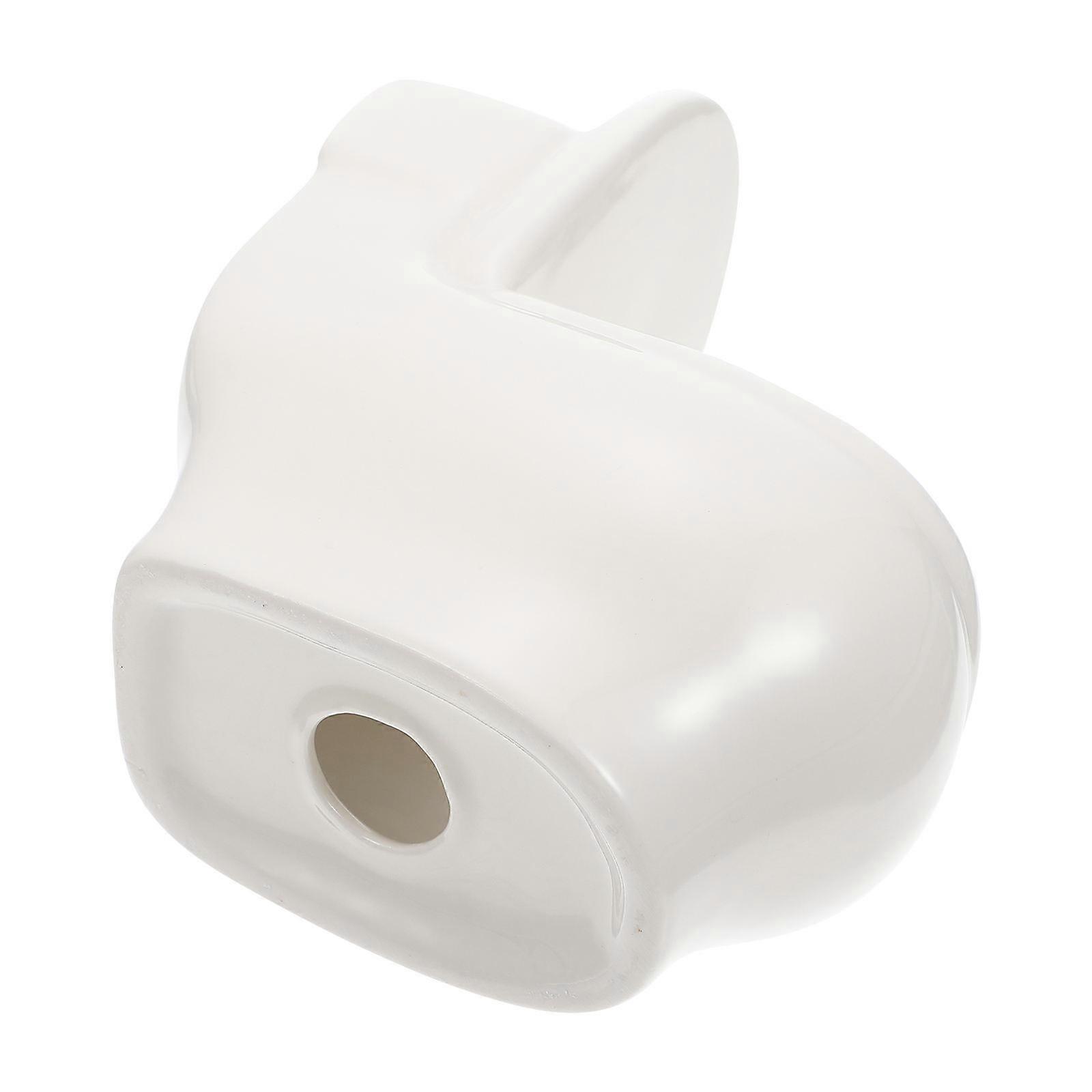 White Ceramic Flowerpot Funny Closestool Planter for Planting Use