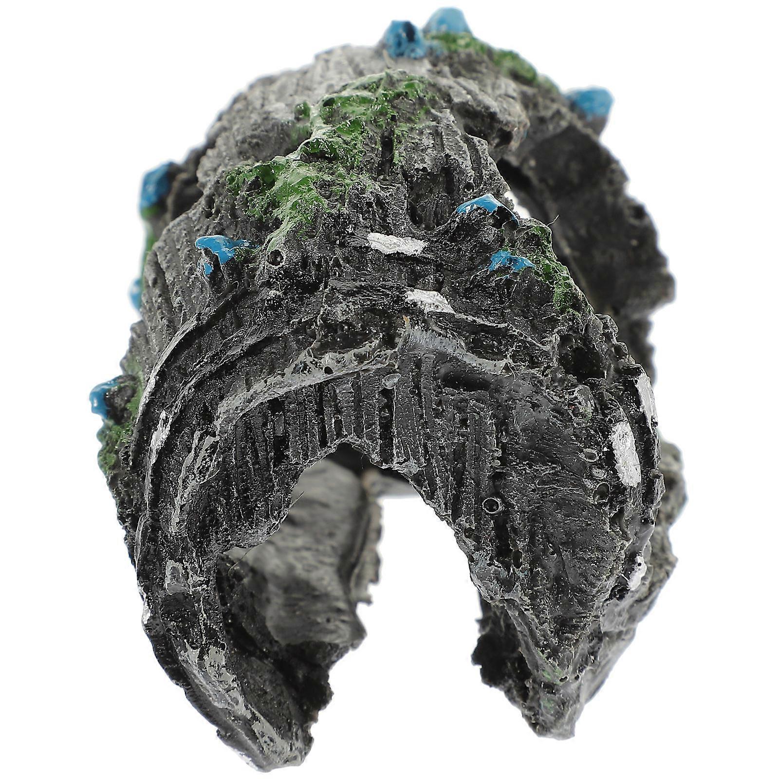 Vivid Fish Aquarium Decor Hidden Cave for 4Pcs Decorative Usage