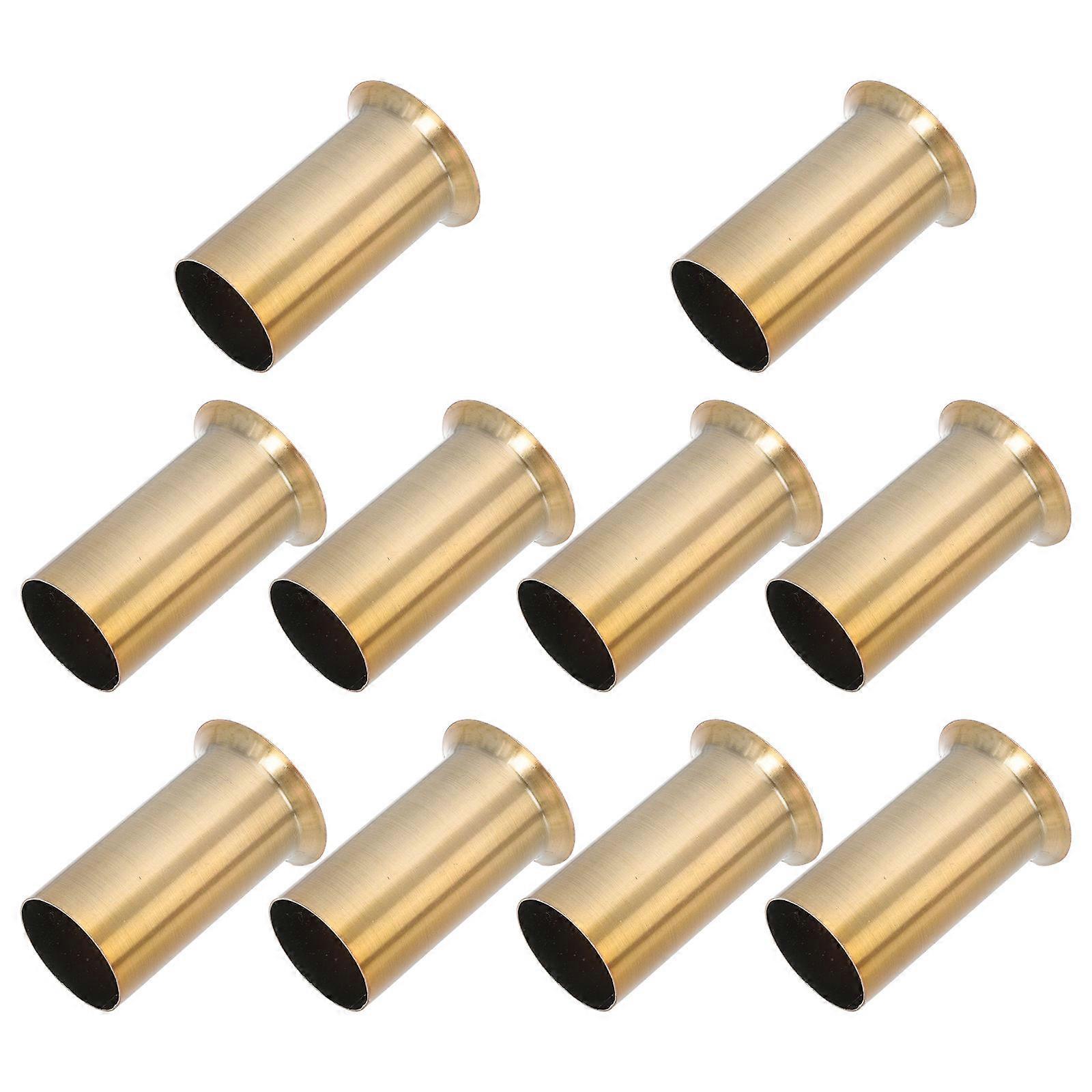 Golden Candle Chandelier Lamp Base Sleeve Iron Material 50Pcs Set