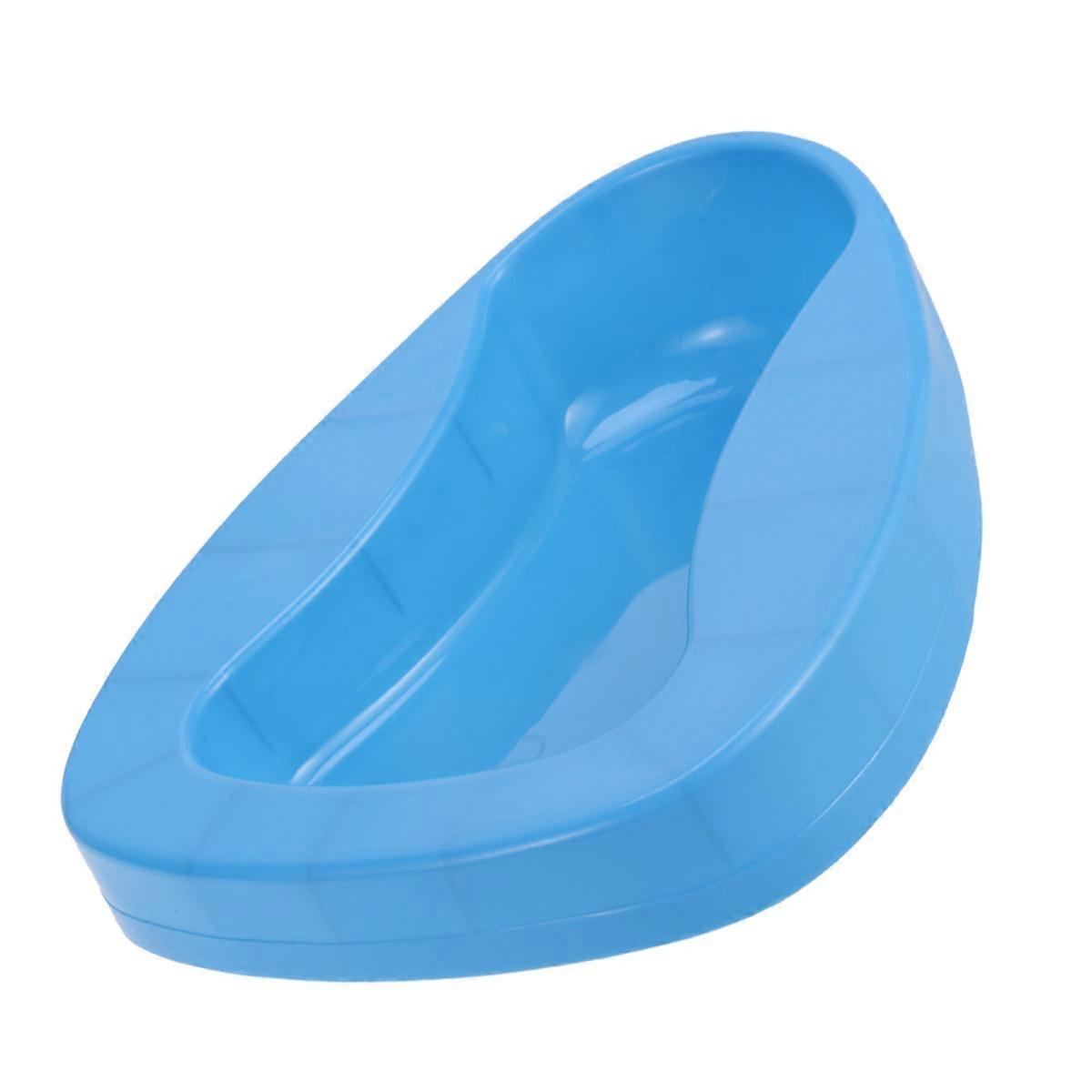 Bedside Toilet Bedridden Patient Products Hospital Use Oval Shape Elderly 14.2×11.8×3.3in Portable Emergency Toilet 1Pack