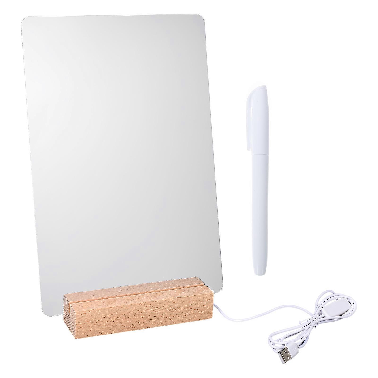 Home Desktop Acrylic Note Board for Writing Messages 2Sets