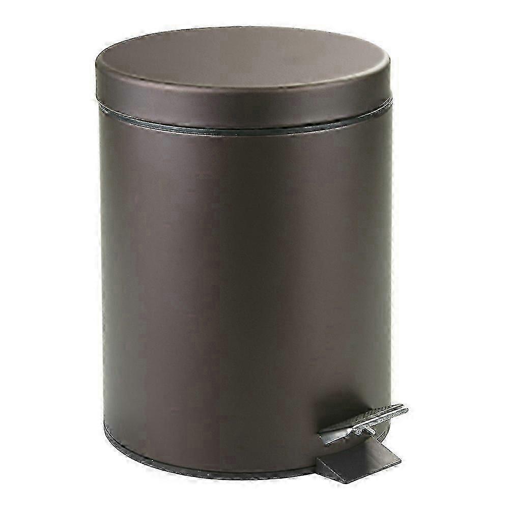 Metal Step Lid Removable Inside Pail Venetian Bronze Trash Can for Bathroom 1.85 Gallon