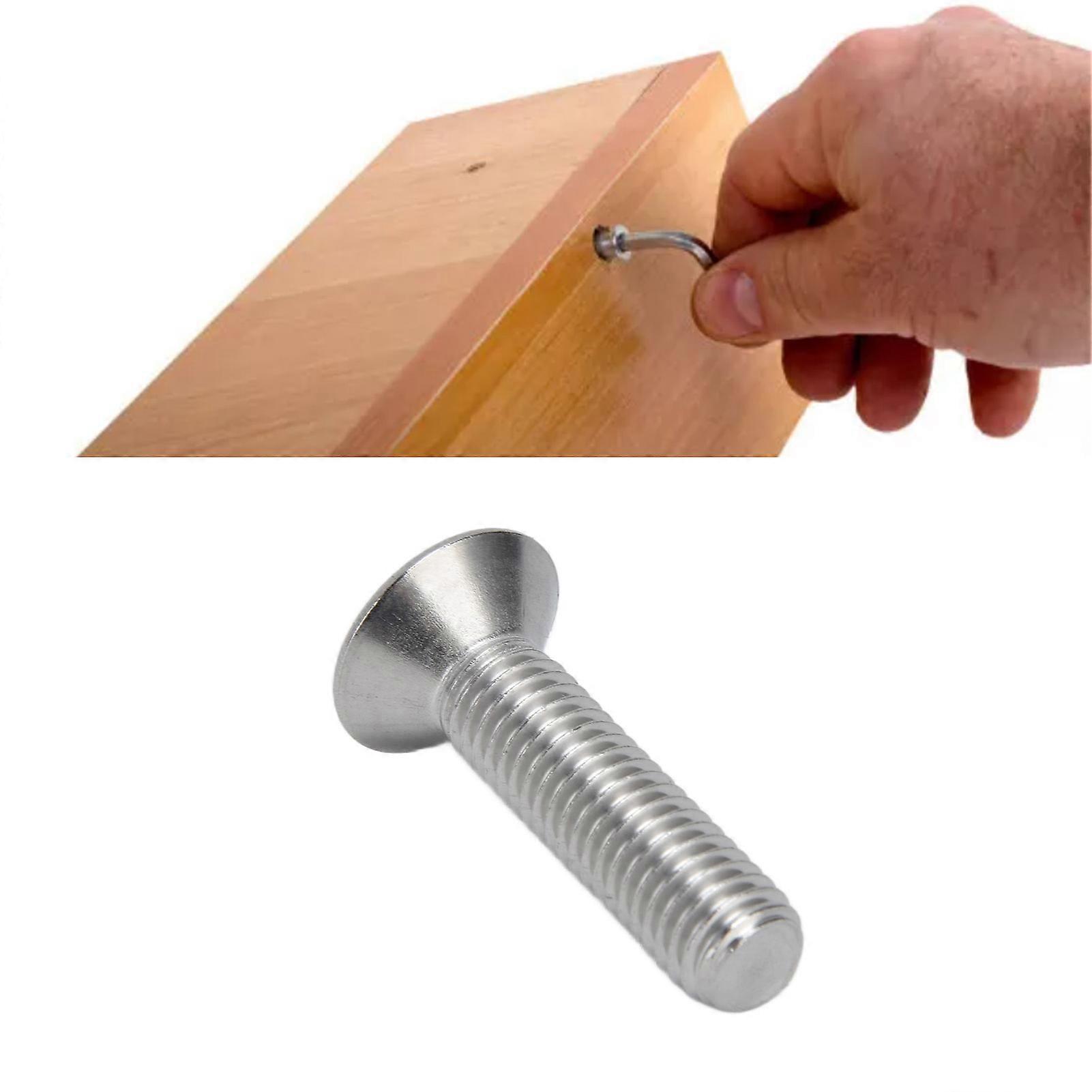 30pcs M10x45 A2 Stainless Steel Countersunk Allen Socket Screws