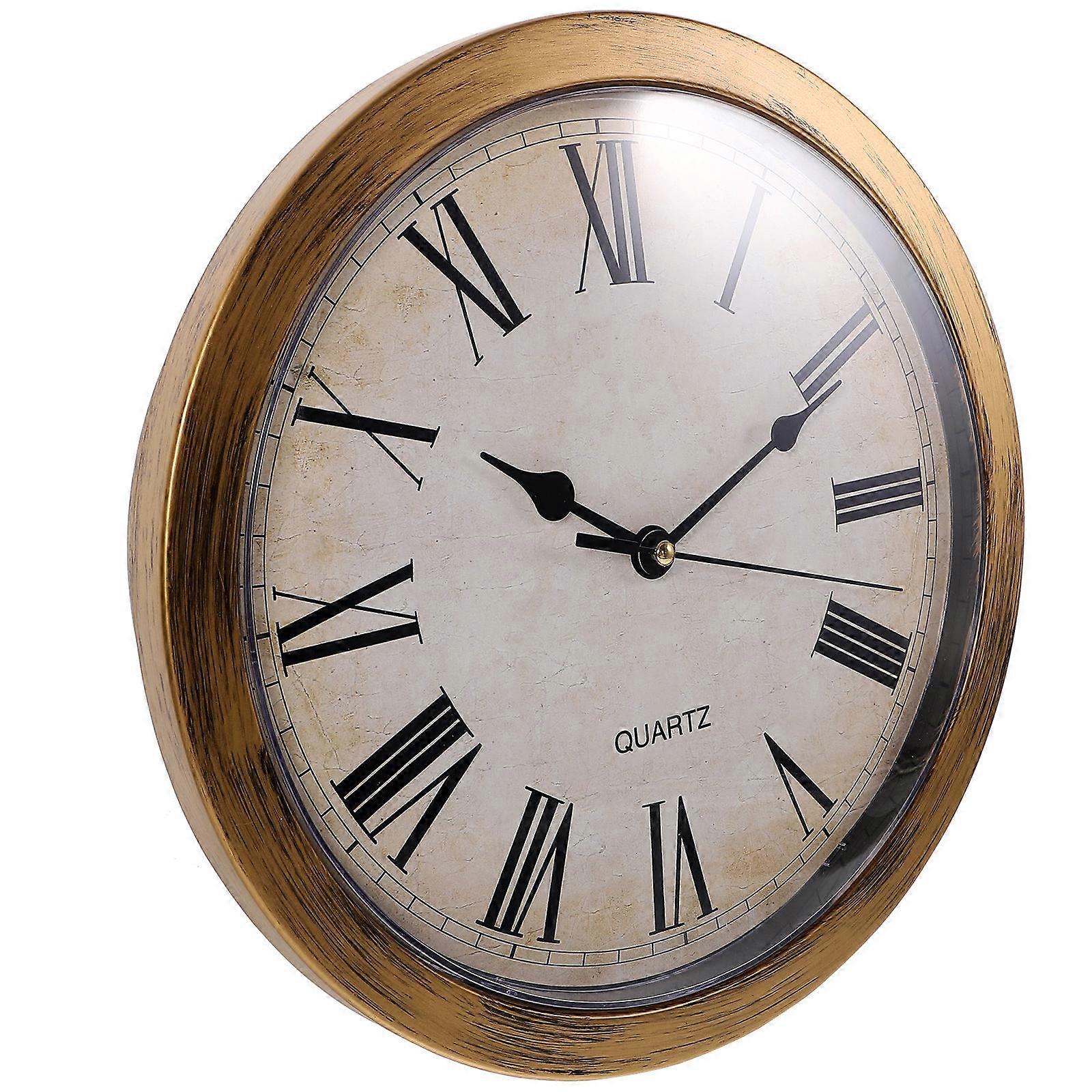 Retro Wall Clock with Hidden Safe Storage 3Pcs for Home Decoration