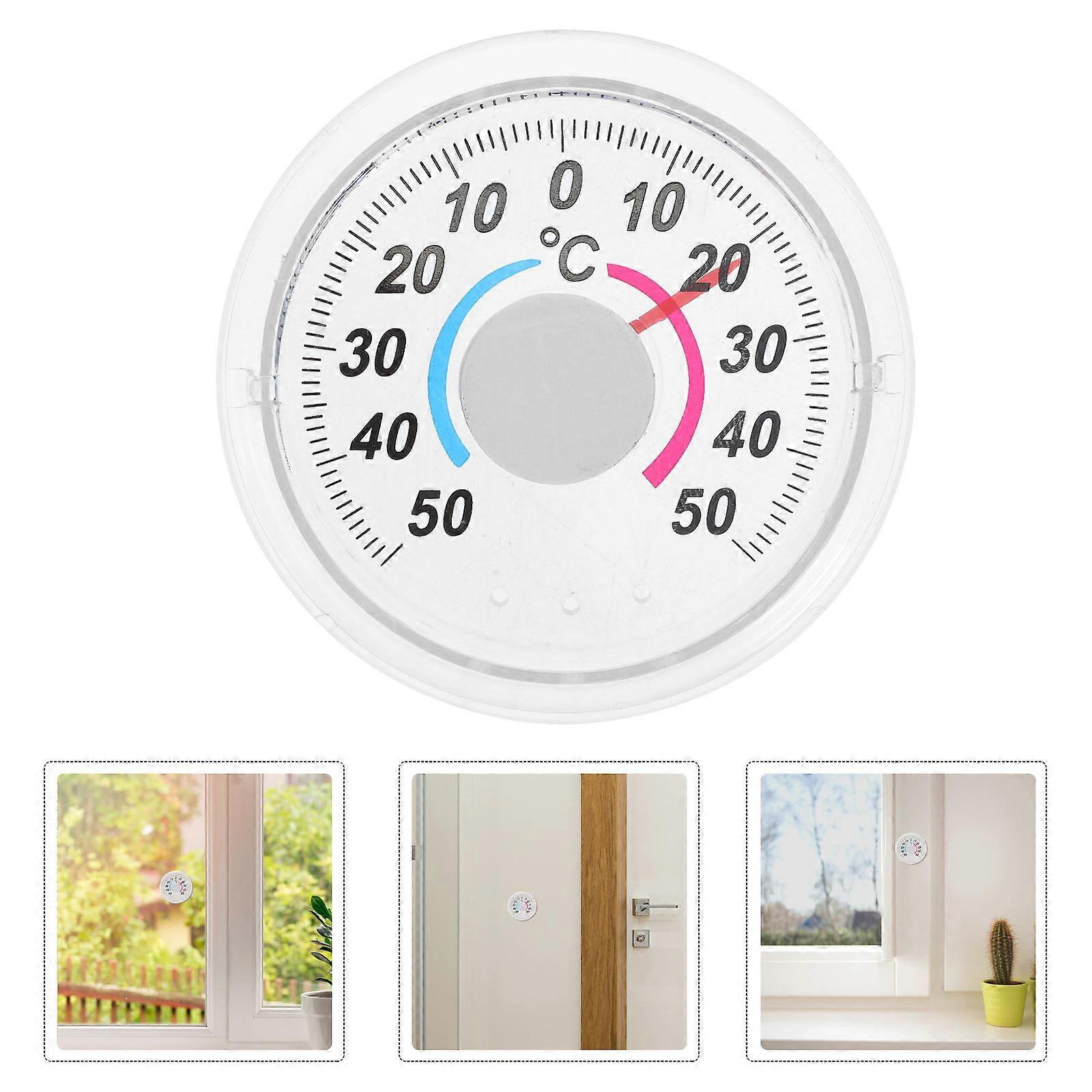 Accurate Temperature Gauge Set 20Pcs For Indoor Outdoor Use Round Shape Plastic Simple Design Comfortably Monitor Weather