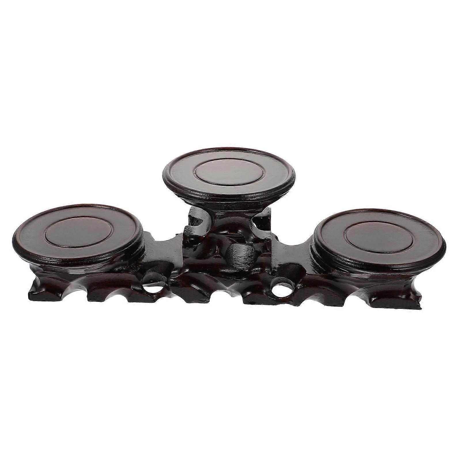 Antique Display Base Storage Bracket for Display 2Pcs Black