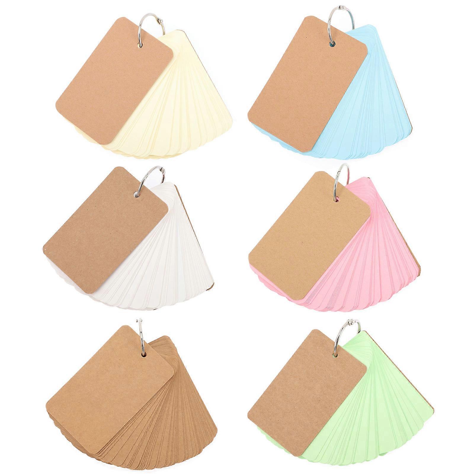 Vocabulary Flash Cards Blank Ring Notepads for Writing Use 24Pcs