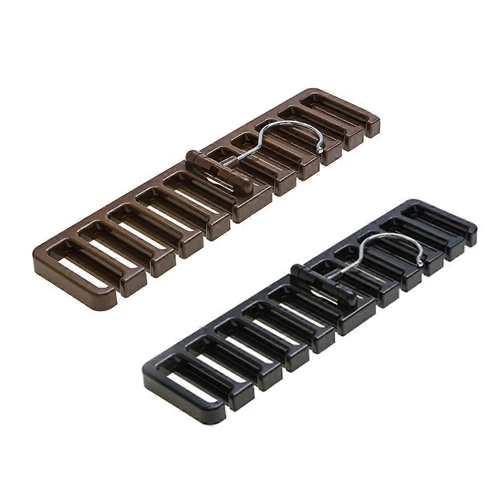 Tie Organizer Belt Rack for Closet Storage with 6Pcs Hangers