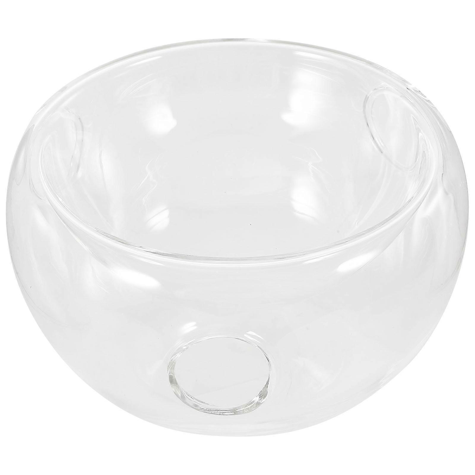 Dry Ice Tableware Double Salad Transparent Bowl for Home 3Pcs Set